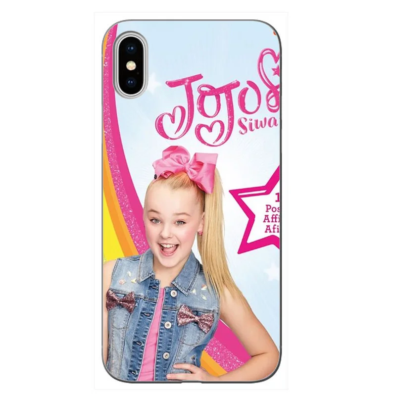 Jojo siwa прозрачный мягкий силиконовый чехол для телефона iPhone XS XR MAX X 5 5S 5SE 6 6S 6 7 8Plus высокое качество печати