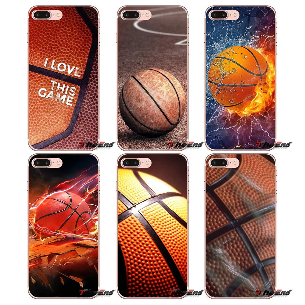 Модные прозрачные чехлы из ТПУ с Баскетбольным мячом для Huawei G7 G8 P7 P8 P9 Lite Honor 4C 5X 5C 6X