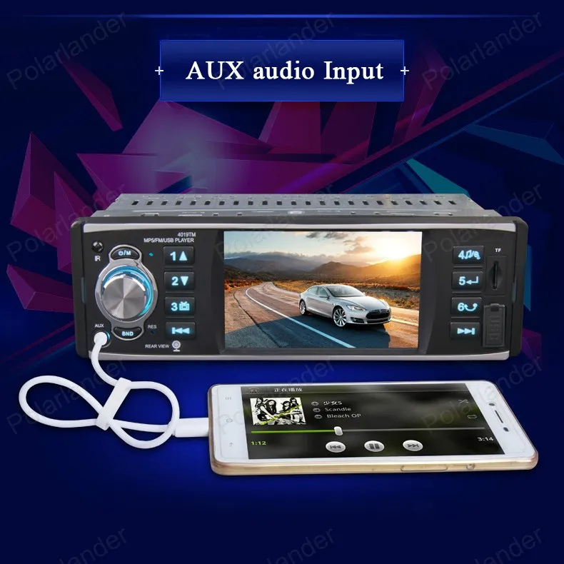 Автомагнитола 1 din 4 дюйма HD USB / SD /FM Bluetooth MP5 с камерой заднего вида | Автомобили и