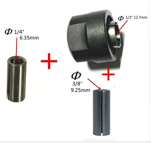 Маршрутизатор цанги заменить для Bosch 1617EVS 1604A 1606A 1613 1613EVS 1618 1617 1618 1613EVS 1618EVS B1350 B1450 16171 16181 - Цвет: 3 pcs