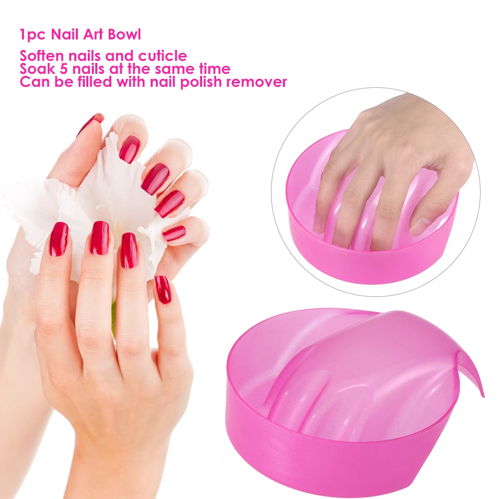 1 шт. пластиковый лоток для удаления лака с ногтей|hand soak|salon manicureart bowls |