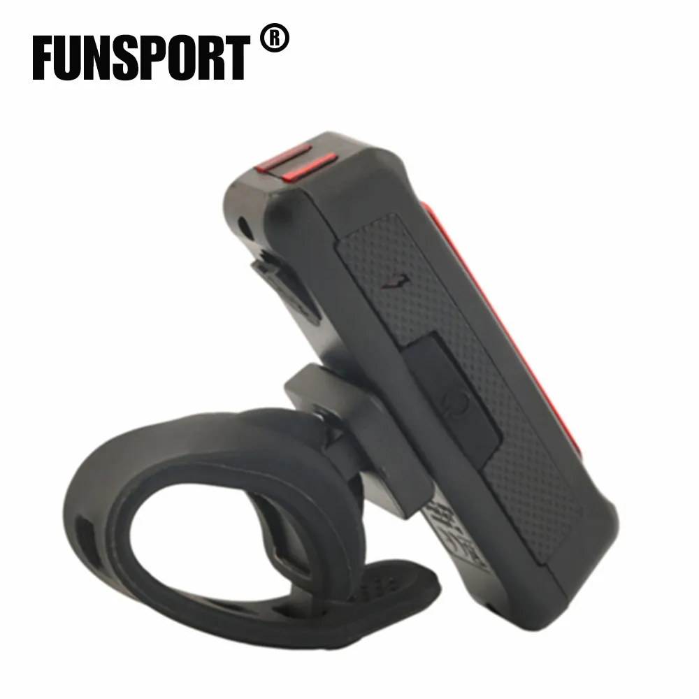 Сайт FUNSPORT велосипед задний фонарь USB Перезаряжаемые УДАРА СВЕТОДИОДНЫЙ высокое
