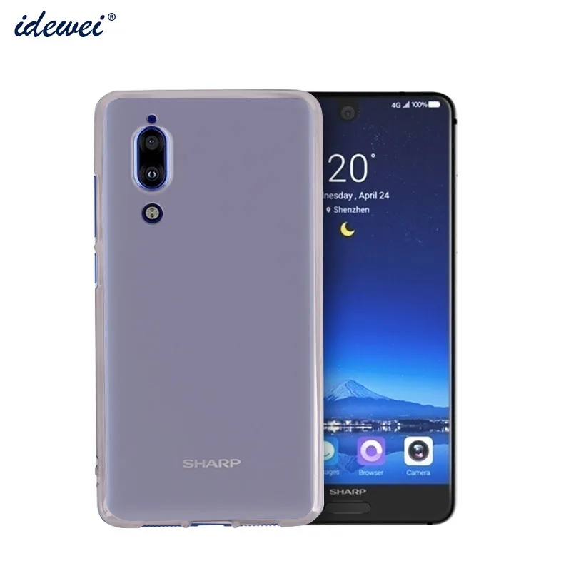 Чехол для Sharp Aquos S2 Мягкая силиконовая задняя крышка из ТПУ Fandas защитный чехол