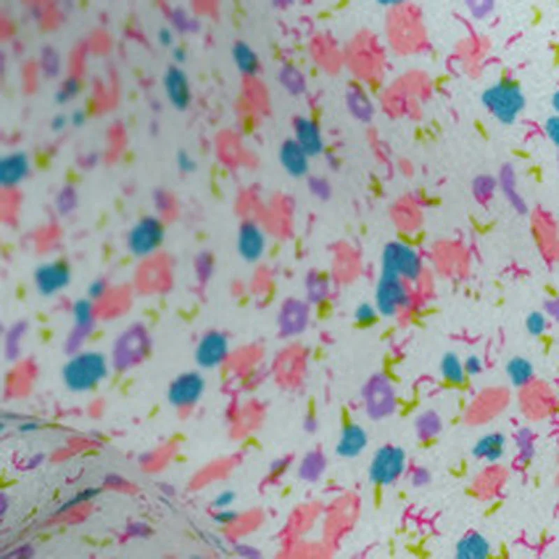 Фланелевая ткань с цветочным принтом розовый синий 50x105 см 100% хлопок для детей сна