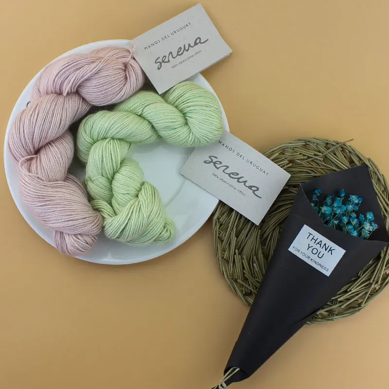 1 шт Manos Serena Cottn Baby Alpaca пряжа ручная окрашенная пряжа из Парижа