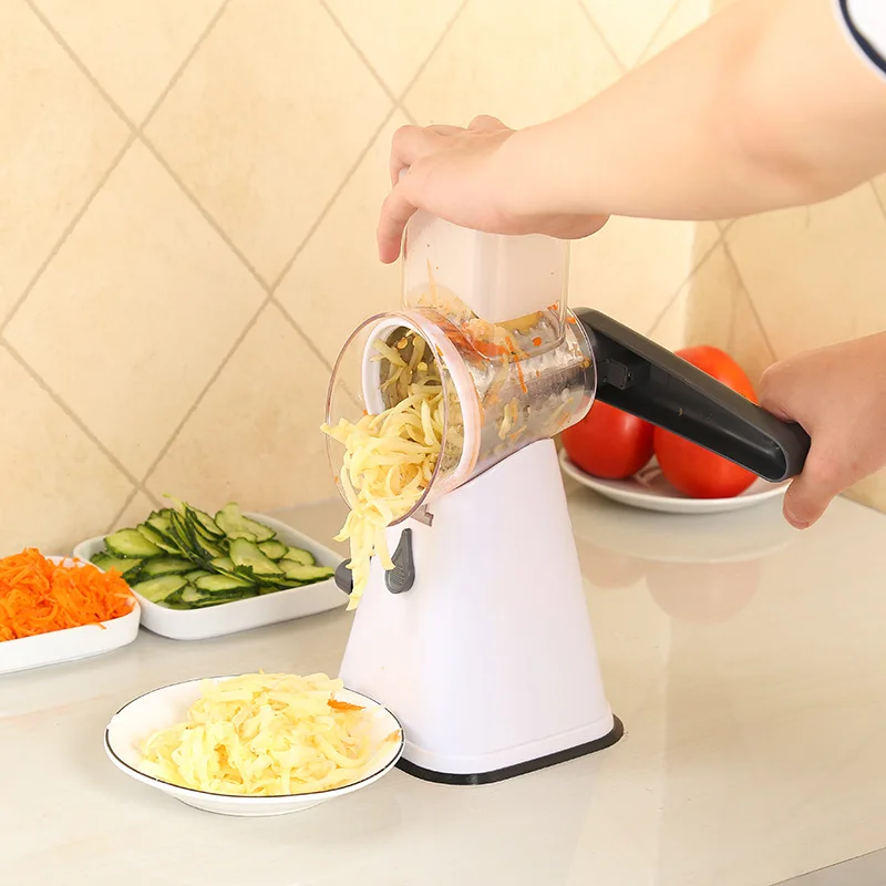 Руководство Круглый мандолина slicer овощерезка картофель Жульен морковь Терка резки сыра лезвия из нержавеющей стали Кухня инструмент