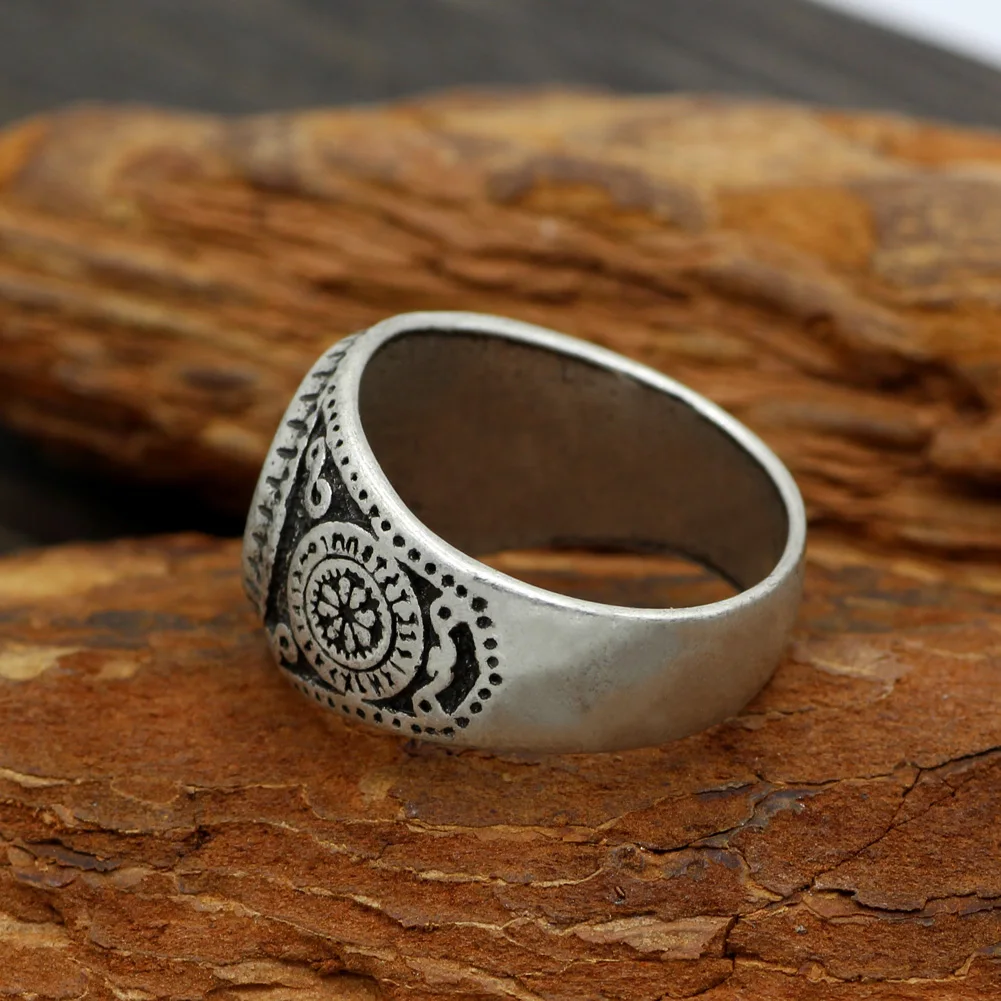 Youe shone мужской скандинавский языческий трискелет руля Awe Aegishjalmur futark Viking Magic Stave Runic