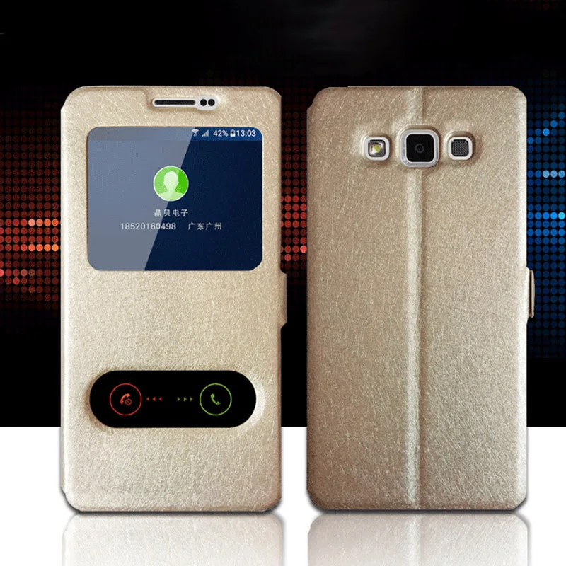 Чехол для Samsung J7 Nxt J701F кожаный флип чехол с окошком быстрого ответа Galaxy Neo J701 J7Nxt