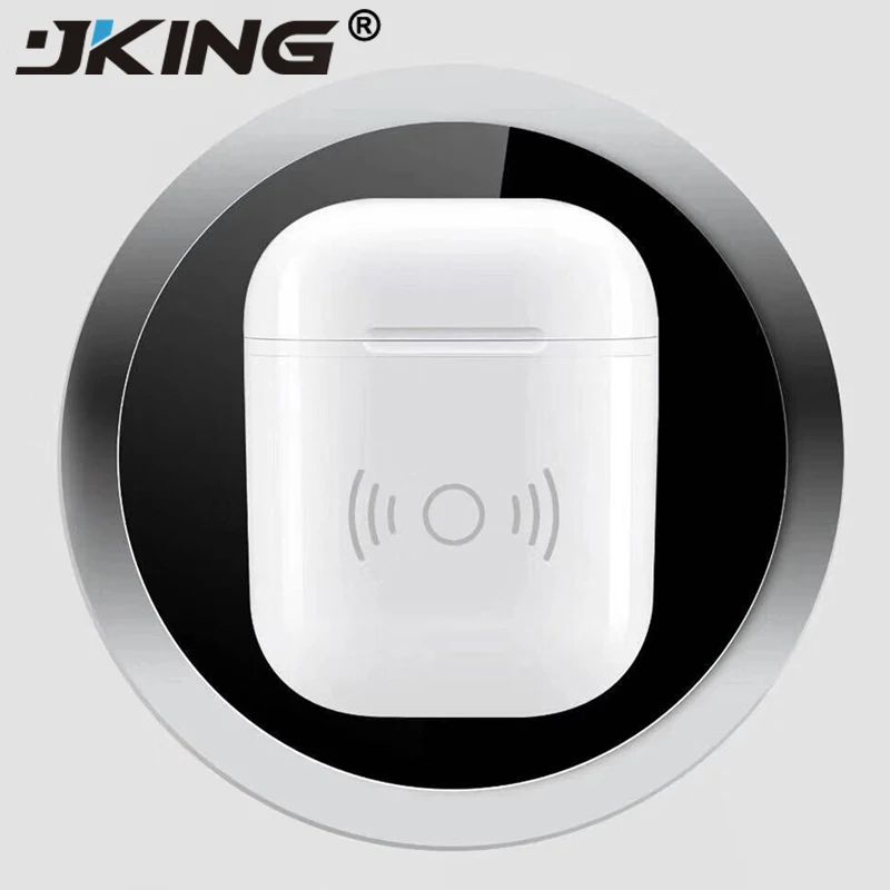 JKING Беспроводной зарядки чехол для Airpods QI Стандартный приемник Крышка Совместим с