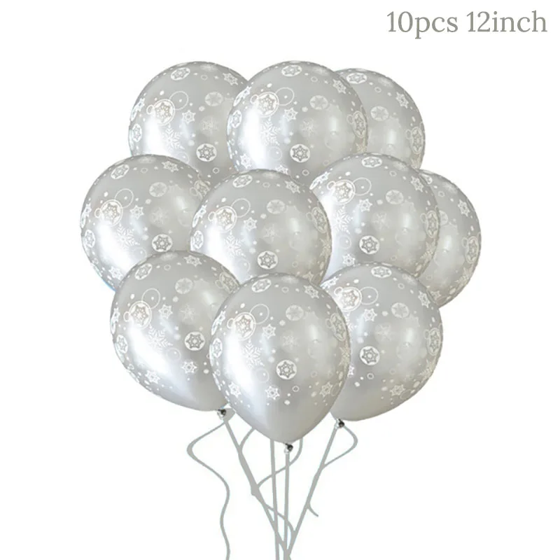 10pcs Joy-Enlife Рождество многоцветный латексный шар прозрачные воздушные шары на день рождения вечерние Счастливого Рождества Декор счастливого Нового года вечерние - Цвет: 10pcs