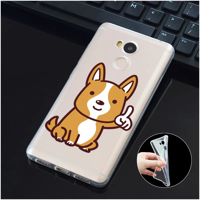 DREAMFOX M495 Funny Welsh Corgi Soft TPU Silicone Case Cover For Xiaomi Redmi Note 3 4 5 Plus 3S 4A 4X 5A Pro Global |