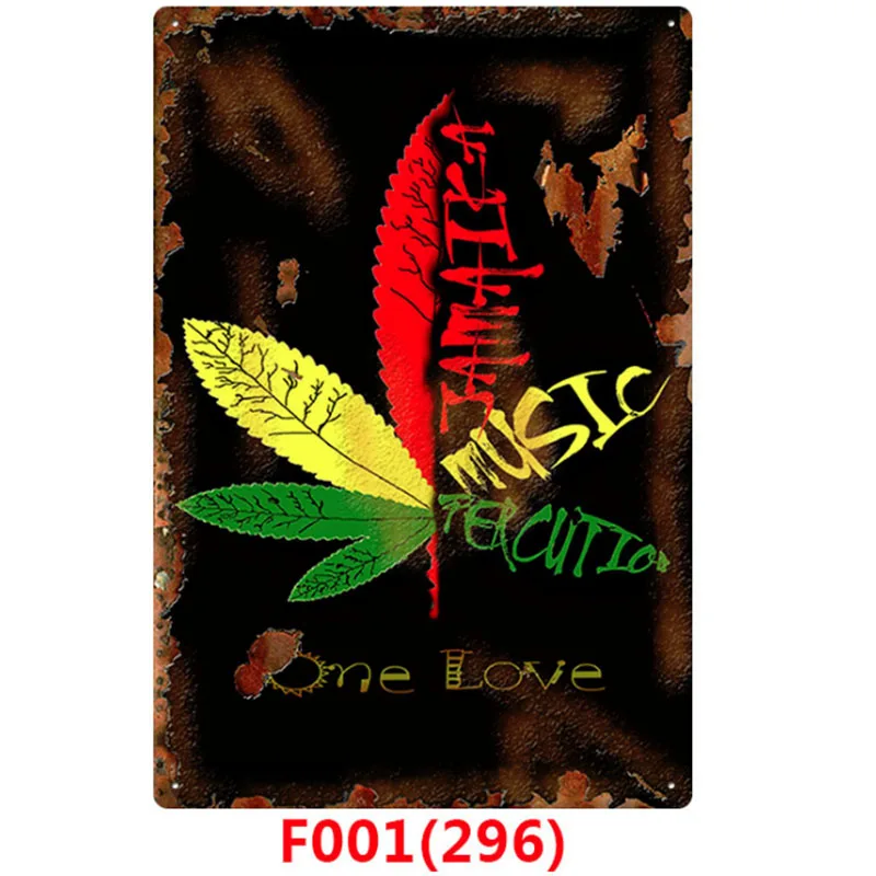 California Weed Retro Metal Tin Signs Poster Marijuana Vintage Tinplate Poster Bar Cafe Wall Decoration Poster 20*30cm