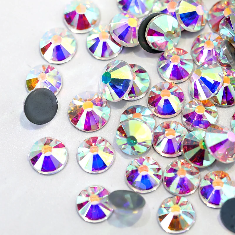 SS3 SS50 высококачественные блестящие камни стразы горячей фиксации с прозрачными