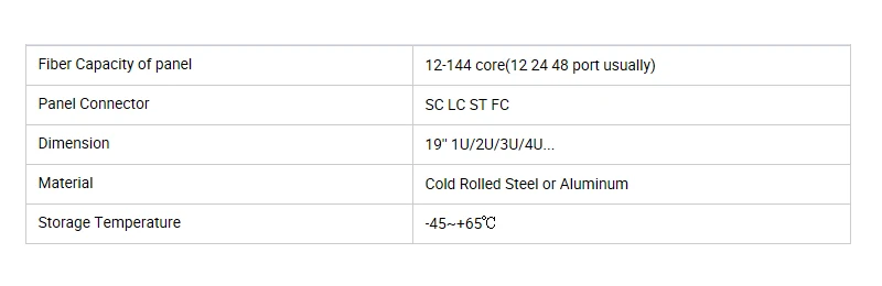 1u ''Rackmount волоконно-оптическая 24 коммутационная панель, порты: оптический кабель Тип Ящика Клеммная коробка