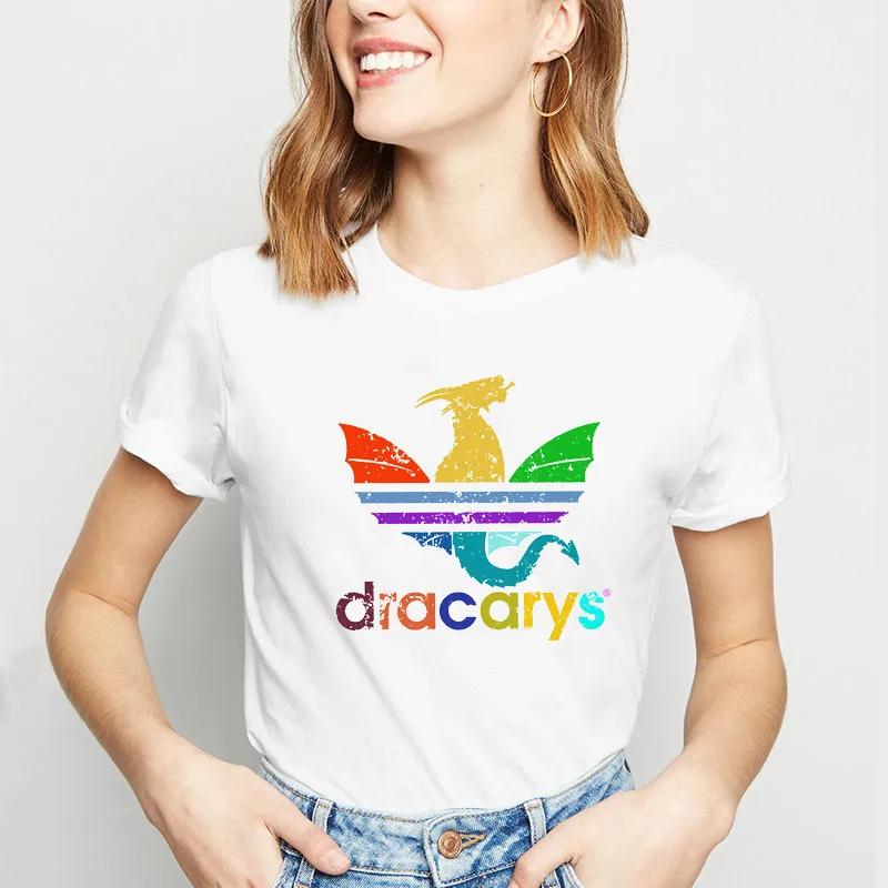 xb42201 Dracarys Футболка женская мама драконов белая с принтом vogue Футболка camiseta летние топы dracarys Винтажная Футболка femme mujer - Цвет: xb42201