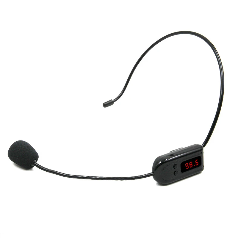 FM беспроводной микрофон наушники с мегафоном радио для туристического гида