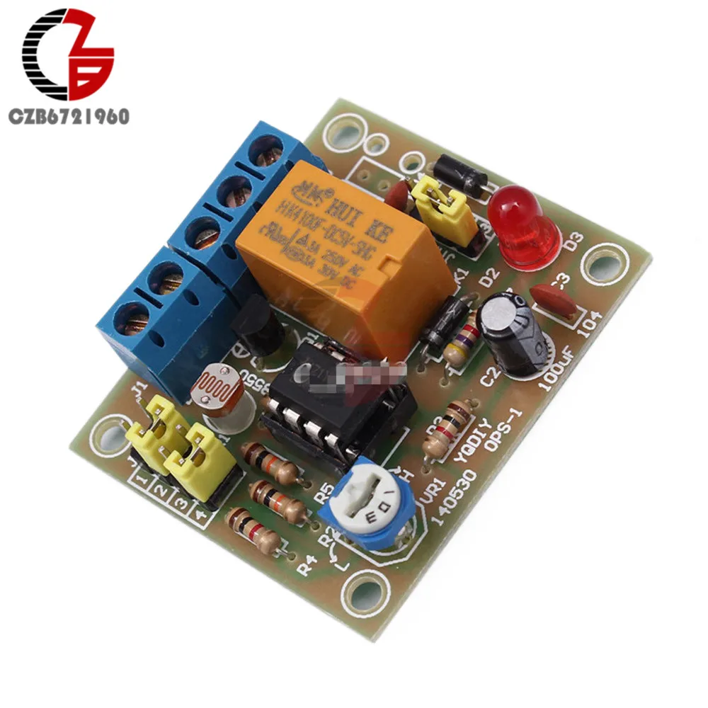 Модуль переключателя управления светом DIY комплект с 5 V Реле LM393 электронный Borad с фоточувствительным DC 5-6 V