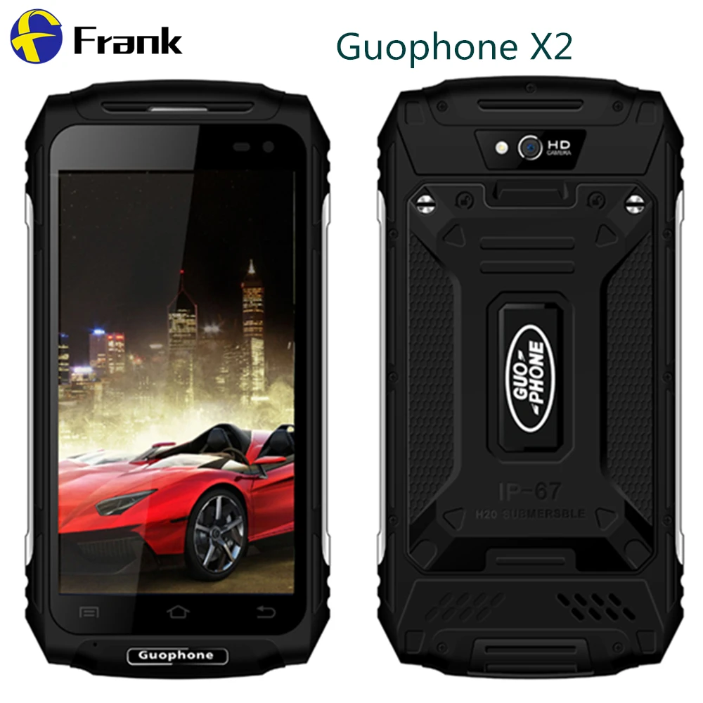 Оперативная память 2 Гб ПЗУ 16 Гб 4G LTE IP67 водонепроницаемый смартфон GUOPHONE X2 Android 1280*720 5," MTK6737 четырехъядерный 8 Мп мобильный телефон