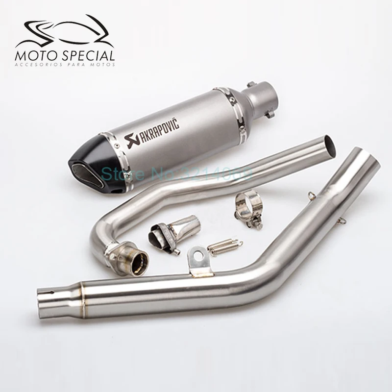 CB190R Set Лазерная маркировка универсальный мотоцикл Akrapovic труба глушитель Набор для CBF190R CB190R Мотоцикл выхлопная труба с DB Killer - Цвет: CB190R Set