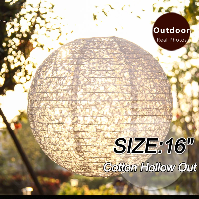 16 &quotЗолотой хлопковое открытое китайский Бумага фонарики день рождения