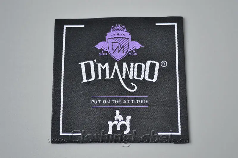 

Clothing woven label, customized logo, lower MOQ, high quality clothing label