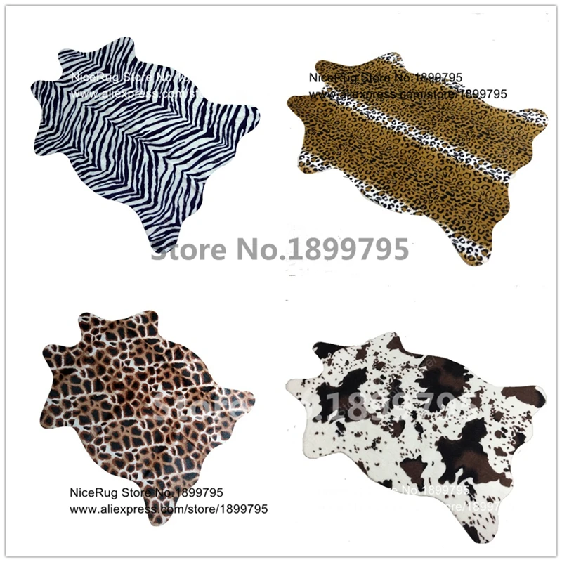 136x200 см искусственная коровья кожа ковры для гостиной Нескользящие