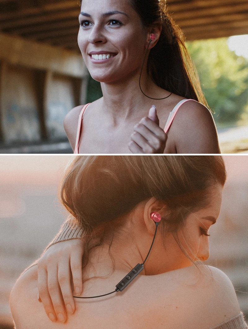 Bluetooth наушники с микрофоном устойчивое Тренажерный зал Спорт Беспроводной наушники бас наушники для Xiaomi iPhone MP3 видео