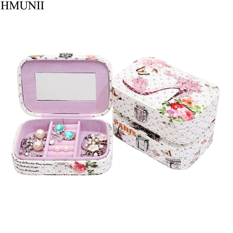 Косметичка HMUNII для женщин дорожная коробочка украшений профессиональный