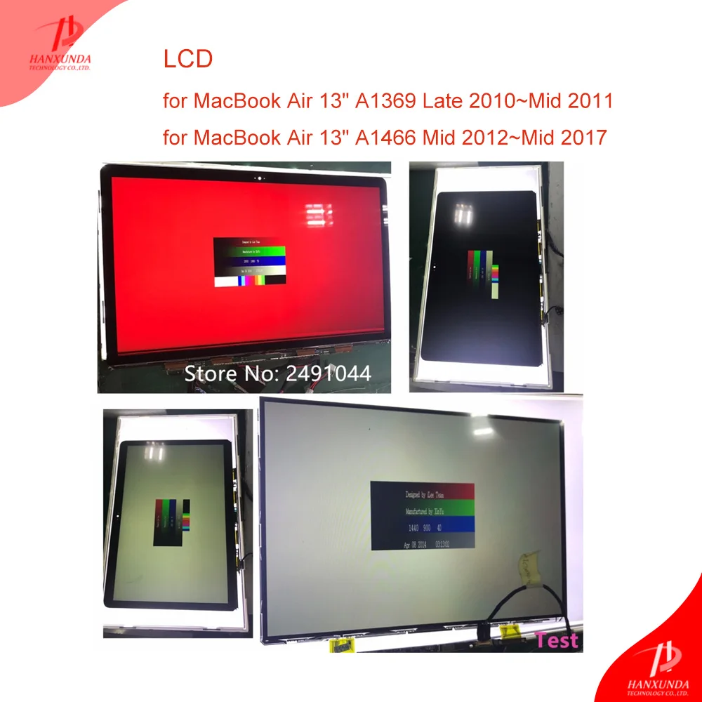 Оригинальное светодиодное стекло Hanxunda 13 3 дюйма для Macbook Air дюймов A1369 A1466 ЖК-экран