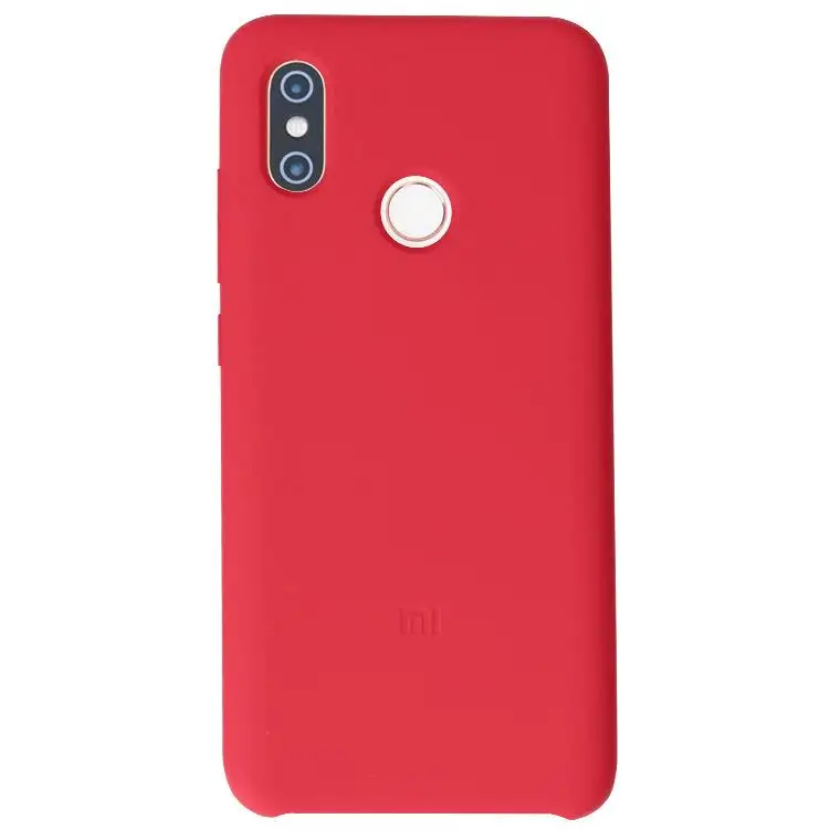 Официальный чехол для xiaomi mi 8, чехол для mi 8 se, натуральный ТПУ, силиконовый, мягкий, бархатный, волоконный, чехол для задней панели, для xiaomi mi 8 SE, xiaomi - Цвет: Красный