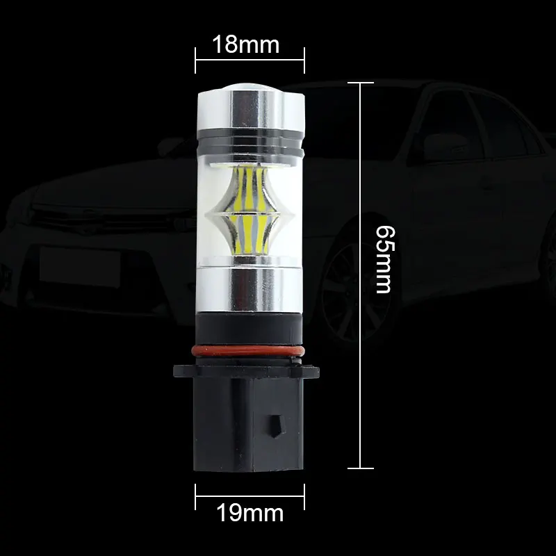 2 шт. Высокая мощность белый P13W 100 Вт 3030 20SMD светодиодный лампы для автомобилей Mazda CX-5 дневные ходовые огни