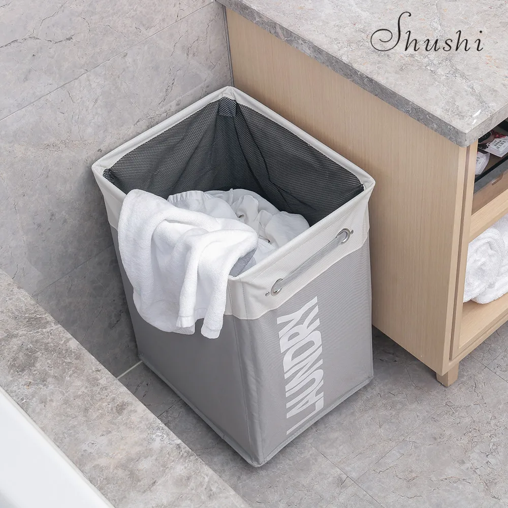 Большая корзина для хранения грязной одежды Shushi 24 дюйма домашняя роликовая