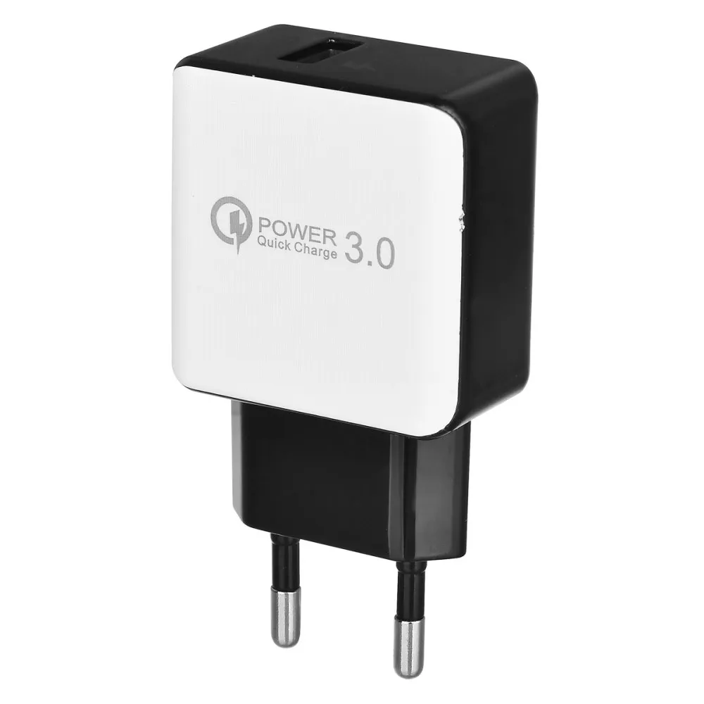 Универсальный 18 Вт быстрой зарядки USB 3,0 5 V 3A для Iphone 6 7 8 XR XS X для samsung Samsug s10 9 8 huawei ЕС и США дорожная штепсельная розетка Зарядное устройство
