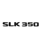 1 компл. Матовая черная буква SLK 350 для заднего багажника автомобиля, значок с надписью, эмблема, наклейка, наклейка для Mercedes Benz SLK350