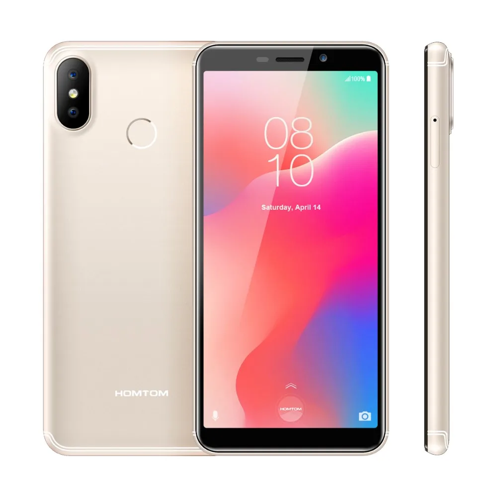HOMTOM C1 5 'ཎ:9 Android GO мобильный телефон 1 ГБ 16 3000 мАч SW 13 МП камера отпечаток пальца