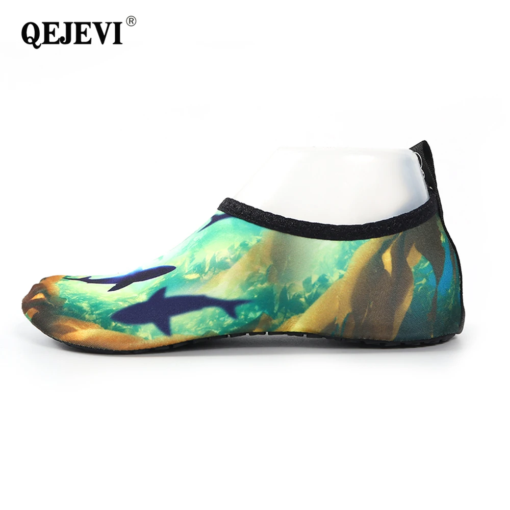 2018 QEJEVI пляжная обувь для мужчин унисекс мягкие водные кроссовки Уличная плавания