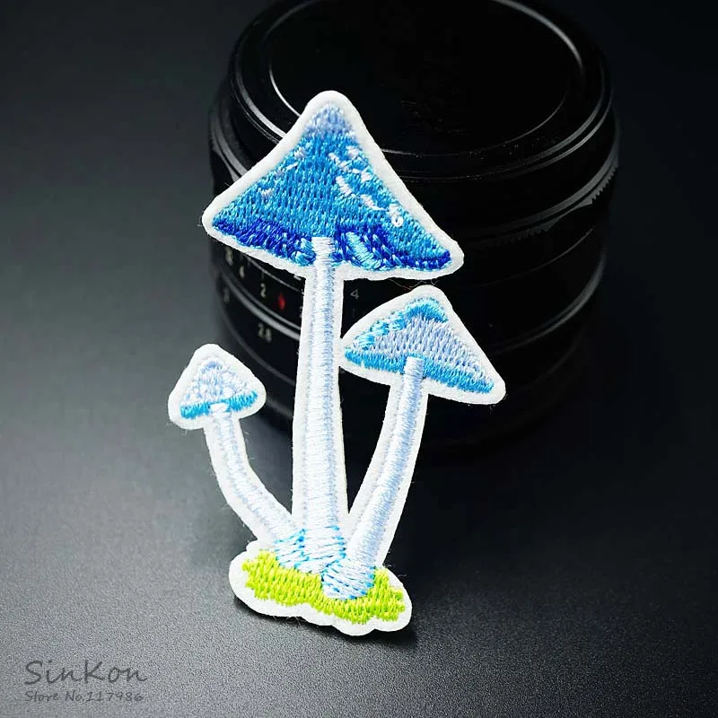 Mushroom Size:4.6x7.2cm Iron On Patch Embroidered Applique Sewing Clothes Stickers Garment Apparel Accessories Badges | Дом и сад