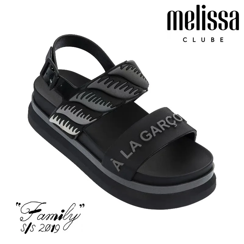 Melissa/женские босоножки; босоножки на толстой подошве с открытым носком; женская обувь; женские дизайнерские туфли наивысшего качества; Роскошная Брендовая обувь