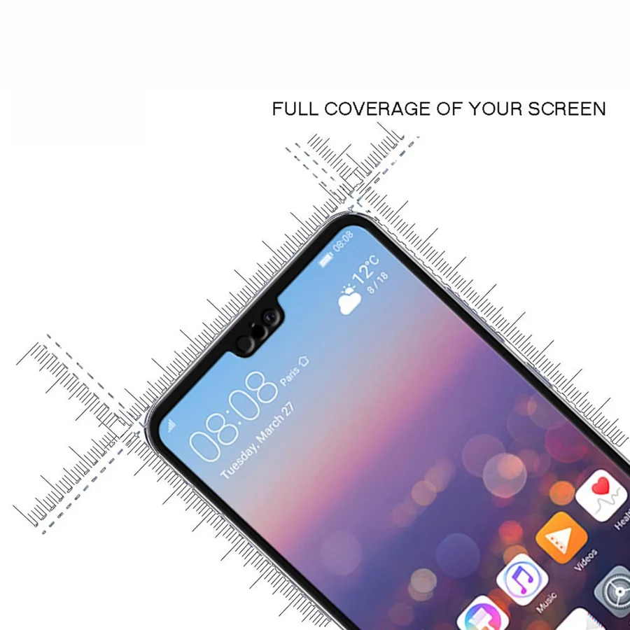 9H полное покрытие закаленное стекло для huawei P20 Lite Pro Plus P 20 защитное на P20lite P20pro P20plus