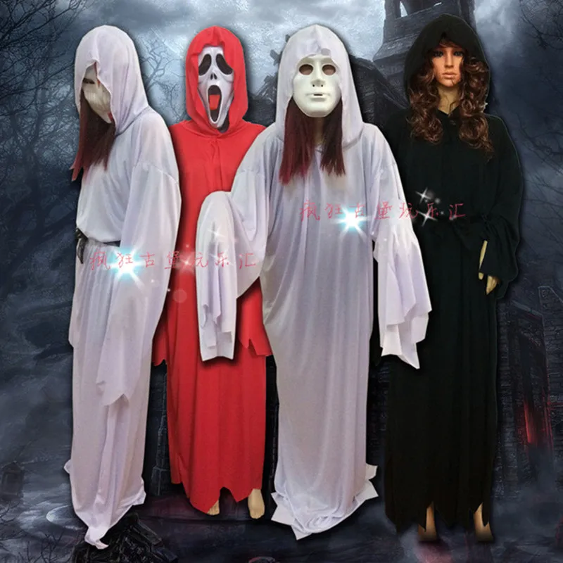 Кошмар перед костюм ведьмы на Хэллоуин волшебник Косплей трикотажные длина до