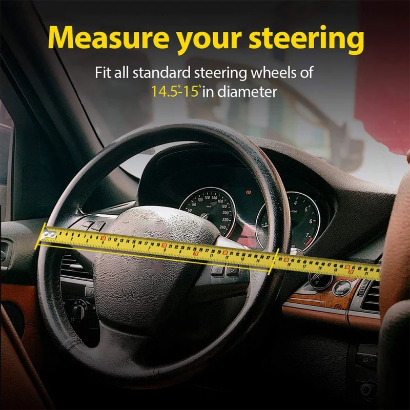 Новый 12V электрический чехол на руль автомобильный нагревательный кожаный