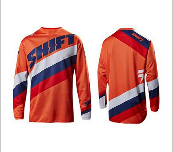 2016 Американский СДВИГ Спуске Велосипедные Майки Лето С Длинным Рукавом Горный