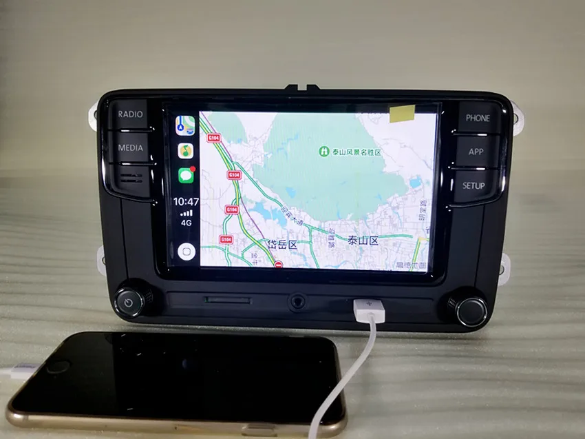 CarPlay noname RCD330 RCD330G Плюс Радио Зеленый Подсветка для Йети Rapid Octavia Fabia 6RD 035 187 B
