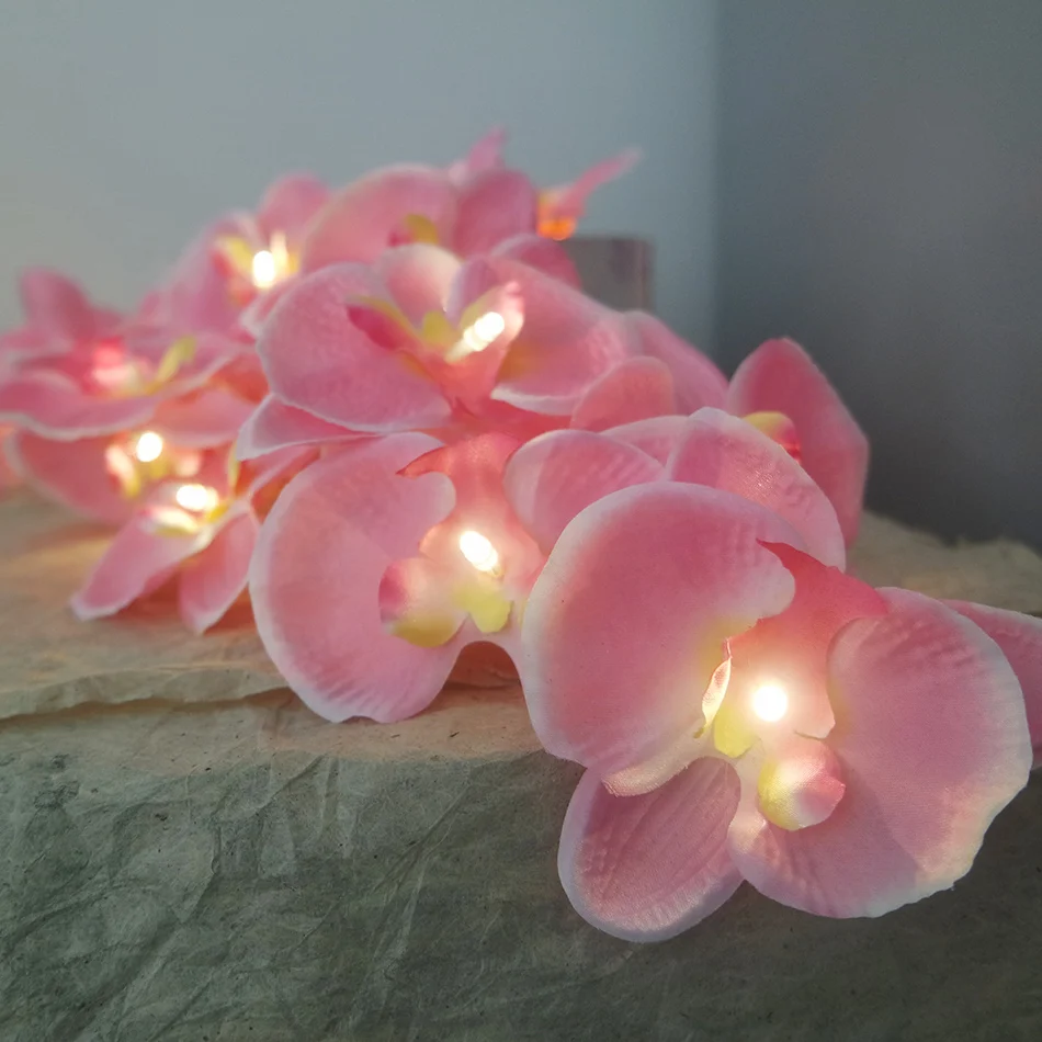 

Novelty Orchid Fairy String Lights Garland, 4M 20 Leds Fashion Holiday Garland,Party Floral Decoration, Home Room Decoration