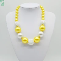 child chunky collares 2019 new fashion kid girls bubblegum beads necklaces trendy costume pearl jewelry princess chunky collares