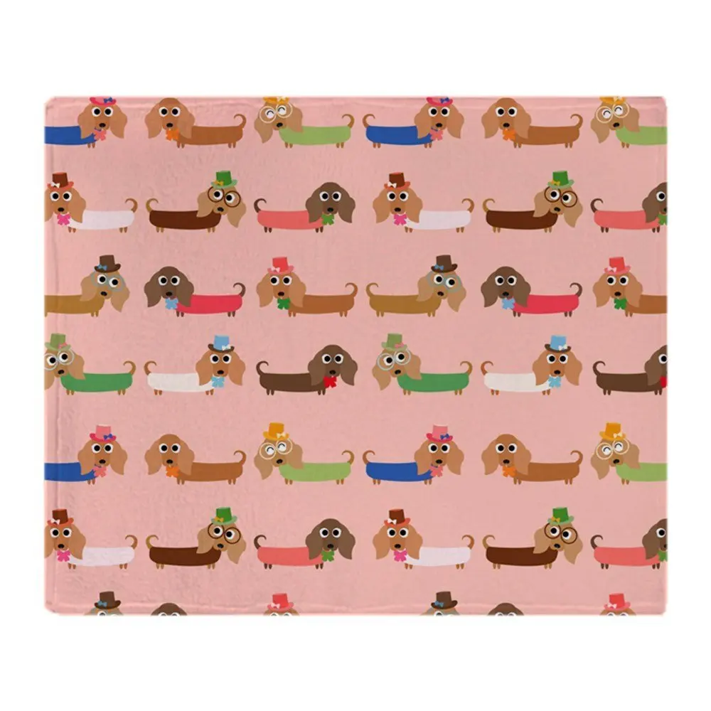 

Приятное мягкое Флисовое одеяло Dachshunds, одеяло, Флисовое одеяло, одеяло для дивана/кровати/машины/офиса