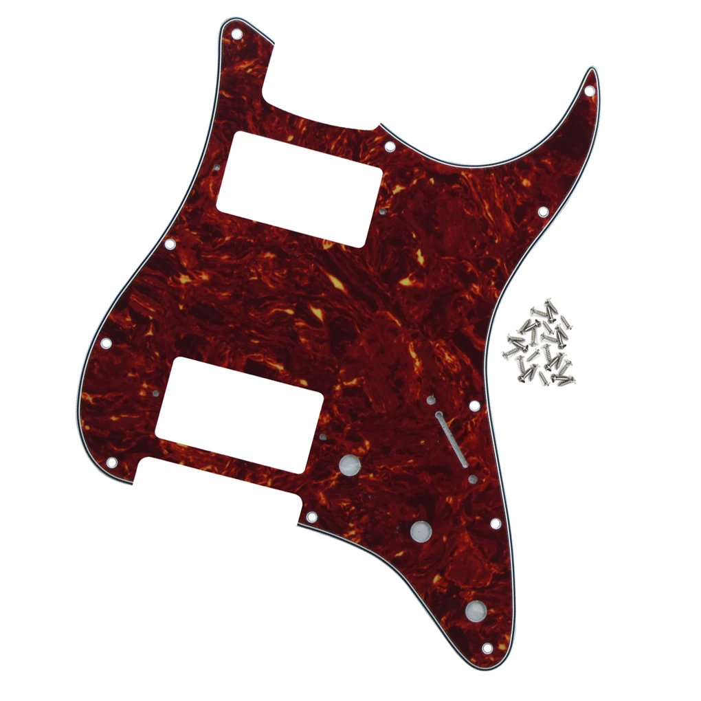 Хамбакер хамбакер для гитары Накладка защиты от царапин HH красная черепаха 4 слоя