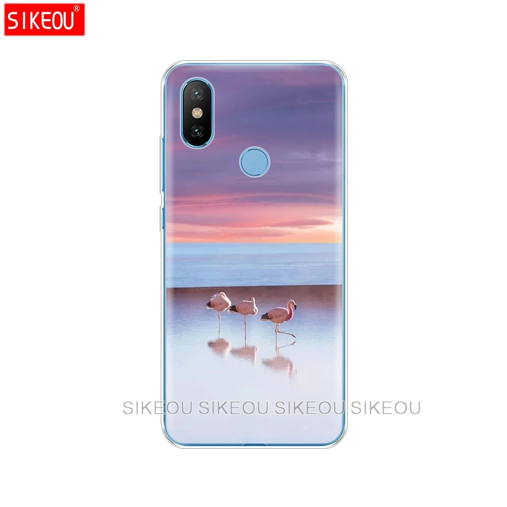 Силиконовый чехол для Xiaomi Mi 8 8SE A1 A2 5 5S 5X6 Mi5 MI6 NOTE 3 MAX Mix 2 2S красивый фламинго|Бамперы|