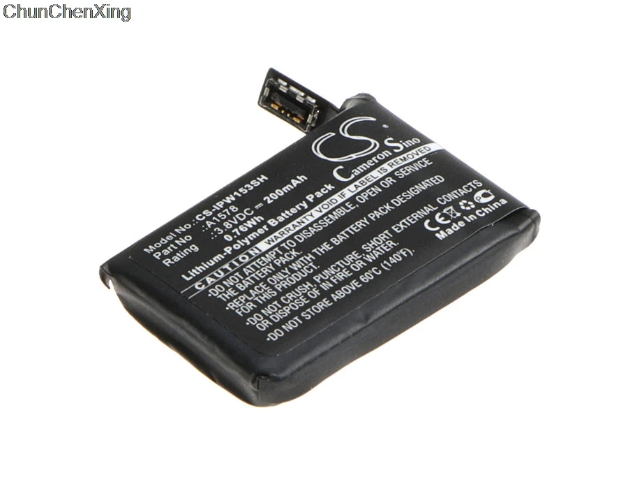 Аккумулятор Cameron Sino 200 мАч A1578 для Apple A1553 A1554 MJ2T2LL/A MJ2U2LL/A MJ2V2LL/A часы 38 мм 42 мм|Цифровые