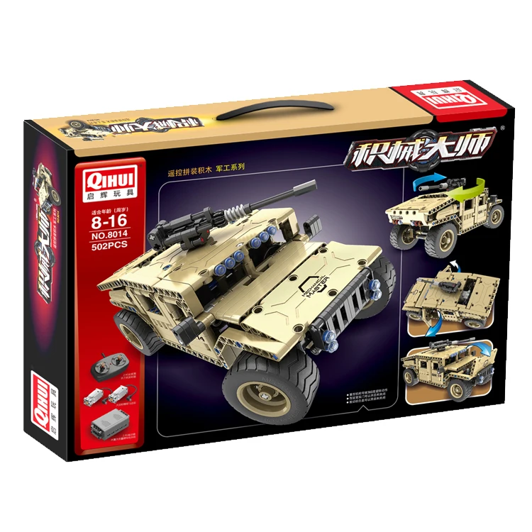 Новая Военная серия RC автомобиль Fit Technic город пульт дистанционного управления Двигатель Мощность функция строительный блок кирпич Diy игрушка малыш